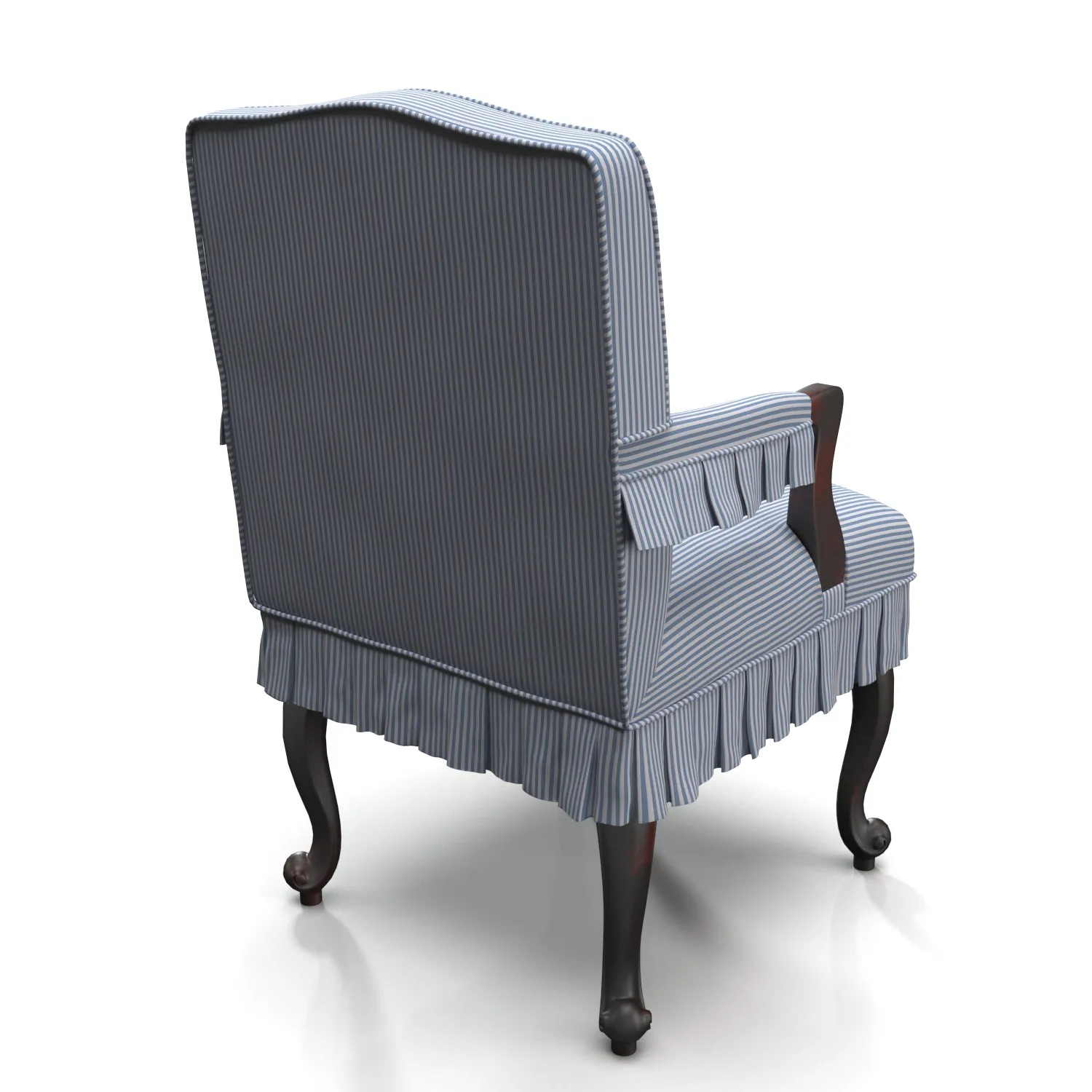 Slipcover Dining Room Chair PBR 3D Model_06